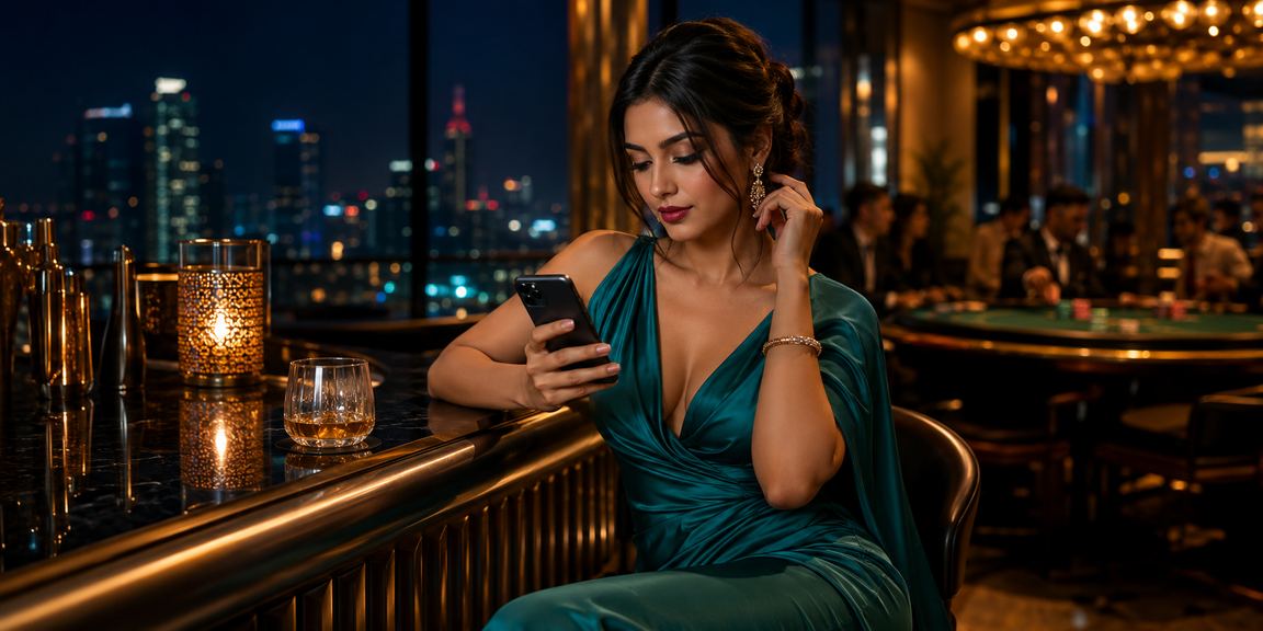 ঢাকার অনদার বাহার গেম খেলছে একজন বাংলাদেশি প্লেয়ার টেবিলের পাশে